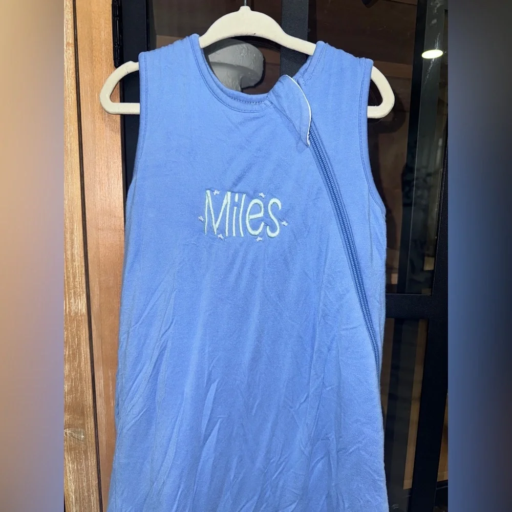 Kyte Baby sleeping sack bamboo Miles personalized embroidered 1.0 tog - Picture 4 of 6